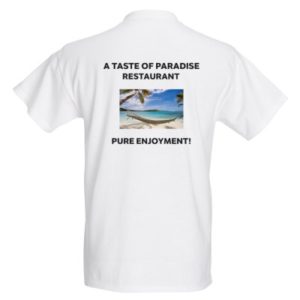 A Taste of Paradise T-shirt back