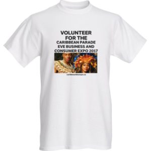 Caribbean Biz Expo volunteer T-shirt front